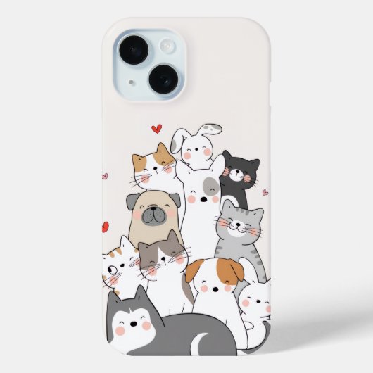 Coques Case-Mate iPhone animaux mignons (Verso)