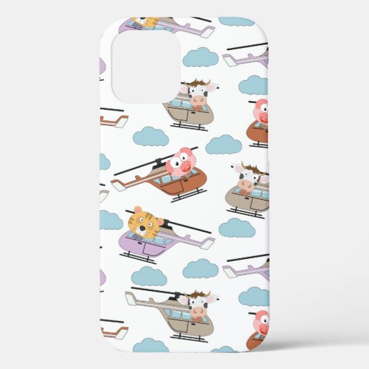 Coques Case-Mate iPhone Animaux mignons En Motif Hélicoptère (Verso)