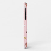 Coques Case-Mate iPhone Animaux Parents Roses & Zebra Motif mignon (Dos/Gauche)