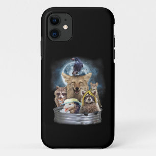 Case-Mate iPhone Case Animaux Poubelles Hurlements à la Lune Équipe Drôl