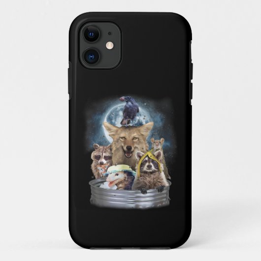Coques Case-Mate iPhone Animaux Poubelles Hurlements à la Lune Équipe Drôl (Dos)