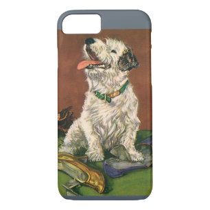 Case-Mate iPhone Case Animaux vintages, Chaussures à Chewing Chiot Terri