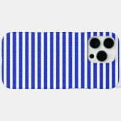 Coques Case-Mate iPhone Anime de Popcorn Géométrique Bleu Chic (Verso (horizontal))