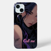 Coques Case-Mate iPhone Anime fille, appelle-moi (Verso)