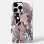 Coques Case-Mate iPhone ANIME FILLE Gris cheveux (Verso)