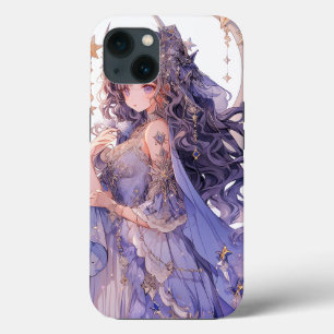 Case-Mate iPhone Case Anime Girl Purple Moon Princess Imaginaire Art
