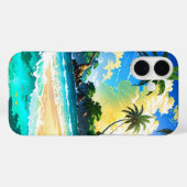Coques Case-Mate iPhone Anime Tropical Beach Paradise (Verso (horizontal))