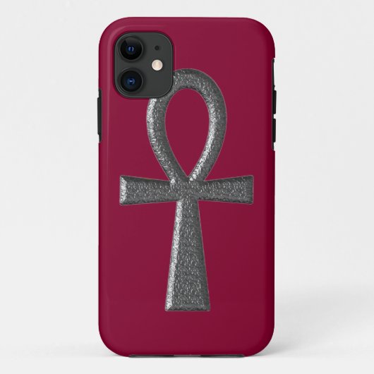 Coques Case-Mate iPhone Ankh en argent élégant (Dos)
