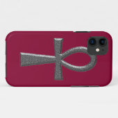Coques Case-Mate iPhone Ankh en argent élégant (Dos (Horizontal))