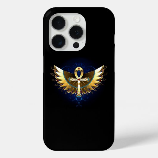 Coques Case-Mate iPhone Ankh or avec ailes (Verso)