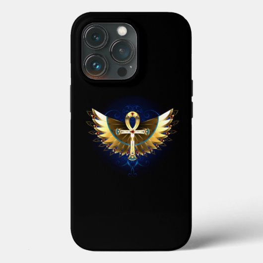 Coques Case-Mate iPhone Ankh or avec ailes (Verso)