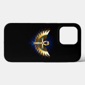 Coques Case-Mate iPhone Ankh or avec ailes (Verso (horizontal))