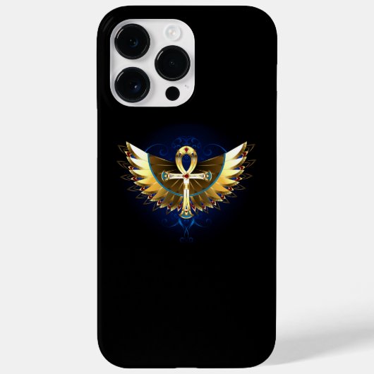 Coques Case-Mate iPhone Ankh or avec ailes (Verso)