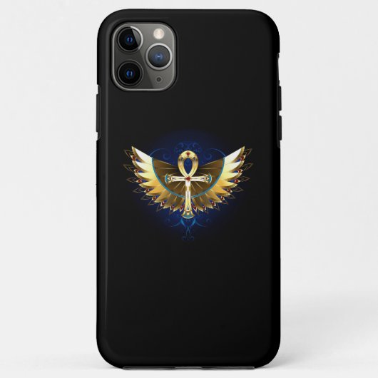 Coques Case-Mate iPhone Ankh or avec ailes (Dos)