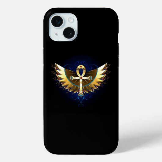 Coques Case-Mate iPhone Ankh or avec ailes (Verso)