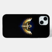 Coques Case-Mate iPhone Ankh or avec ailes (Verso (horizontal))