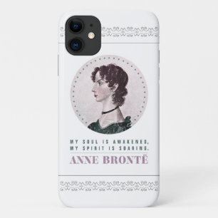 Case-Mate iPhone Case Anne Bronte Portrait et Citation Mon âme est éve