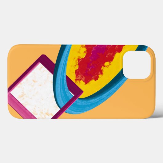 Coques Case-Mate iPhone Anneau et Carré Abstrait - Moderne (Verso (horizontal))