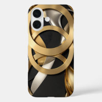 Anneaux d'or Art Abstrait - Design moderne de luxe
