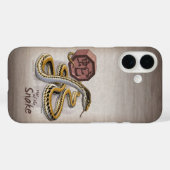 Coques Case-Mate iPhone Année chinoise du zodiaque de l'art serpent (Verso (horizontal))