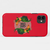 Coques Case-Mate iPhone Année du cercle du coq (Dos (Horizontal))