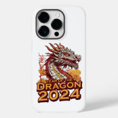 Coques Case-Mate iPhone Année du dragon 2024 iPhone 14 coques, Dragon (Verso)