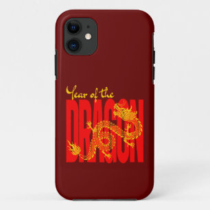 Case-Mate iPhone Case Année du Dragon Rouge Or