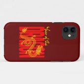 Coques Case-Mate iPhone Année du Dragon Rouge Or (Dos (Horizontal))
