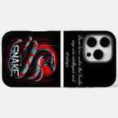 Coques Case-Mate iPhone Année du serpent en Chine 2025 (Verso (horizontal))