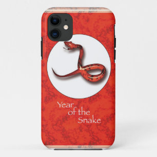Case-Mate iPhone Case Année du serpent, Rouge, Astrologie