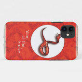Coques Case-Mate iPhone Année du serpent, Rouge, Astrologie (Dos (Horizontal))