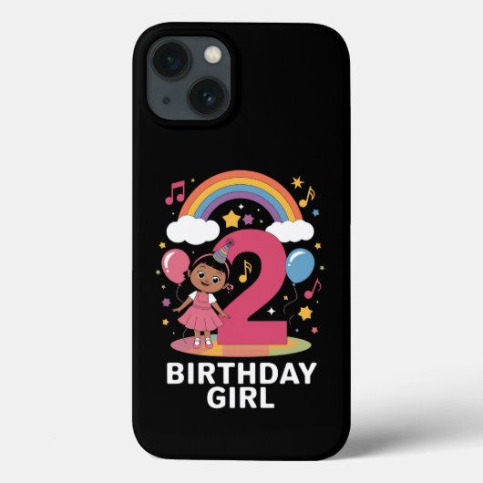 Coques Case-Mate iPhone Anniversaire de deux ans fille mignonne 2e anniver (Verso)