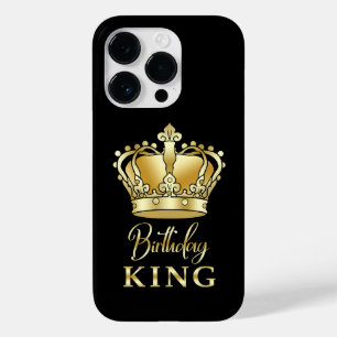 Coque Pour iPhone 14 Pro Anniversaire King Gold Couronne Royal Queen Luxe
