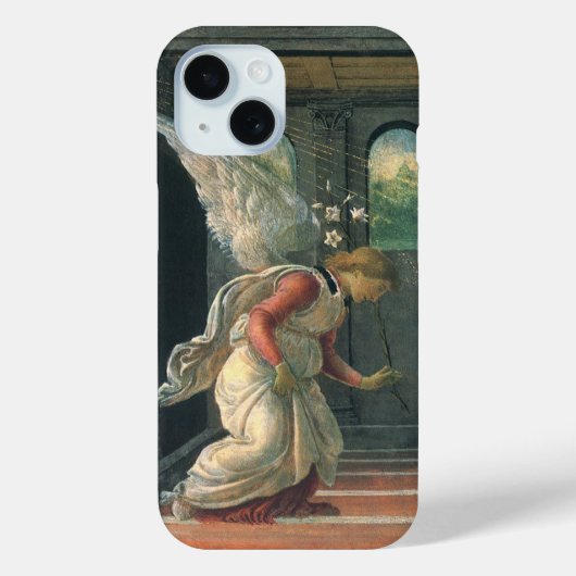 Coques Case-Mate iPhone Annonciation (détail ange) par Sandro Botticelli (Verso)