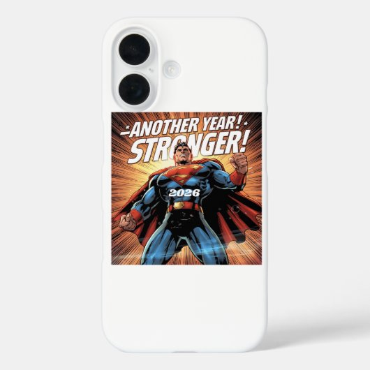 Coques Case-Mate iPhone Another Year Stronger! Superhero New Year Design w (Verso)