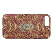 Coques Case-Mate iPhone Ansel Darcy Lace Monogramme victorien (Dos (Horizontal))