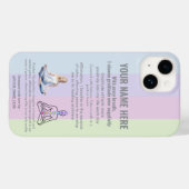 Coques Case-Mate iPhone ANTI-Stress YOGA CHAKRA PEACE GRATITUDE (Verso (horizontal))