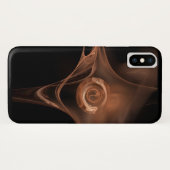 COQUES Case-Mate iPhone ANTIQUE BROWN FRACTAL ROSE (Dos (Horizontal))