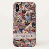 Coques Case-Mate iPhone Antique Crazy Quilt Patchwork (Dos)