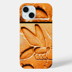 Coque Pour iPhone 15 ANTIQUE EGYPTIENNE HONEY BEE BEEKEEPER Orange Jaun