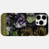 Coques Case-Mate iPhone Antique en fleur foncée (Verso (horizontal))