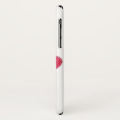 Coques Case-Mate iPhone ANTIQUE FLEUR ROUGE DE LIS EN Héraldique BLANC (Dos/Gauche)