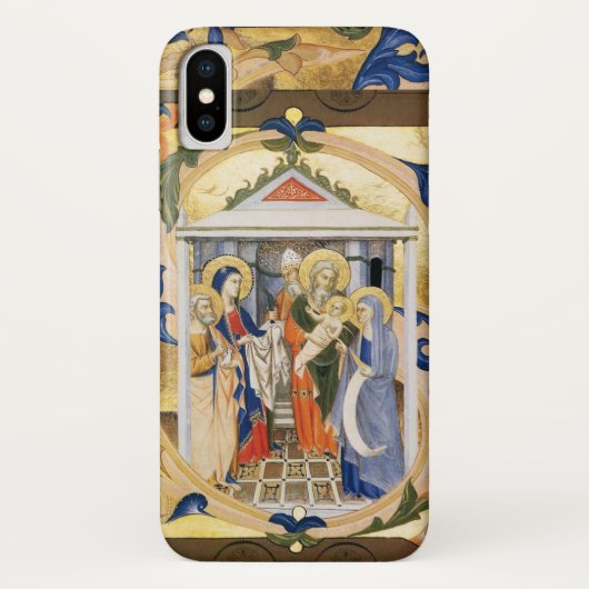 COQUES Case-Mate iPhone ANTIQUE FLORAL NATIVITÉ CHRISTMAS PARCHEMENT (Dos)