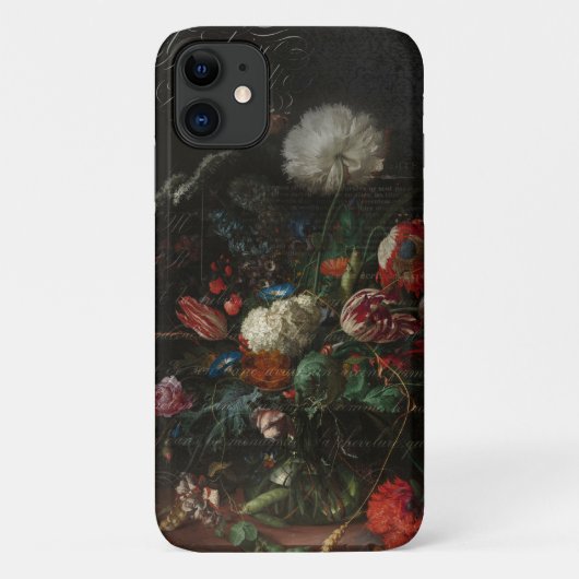 Coques Case-Mate iPhone Antique Floral Still Life & Script français (Dos)