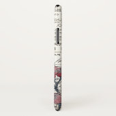 Coques Case-Mate iPhone Antique florale rose abeille rétro (Dos/Droite)