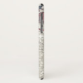 Coques Case-Mate iPhone Antique florale rose abeille rétro (Dos/Gauche)