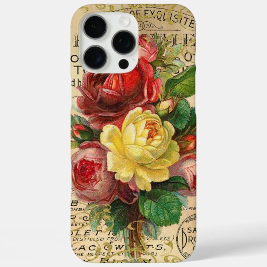 Coques Case-Mate iPhone Antique French Roses (Verso)