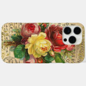 Coques Case-Mate iPhone Antique French Roses (Verso (horizontal))
