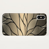 Coques Case-Mate iPhone Antique Motif Gold Leave (Dos (Horizontal))