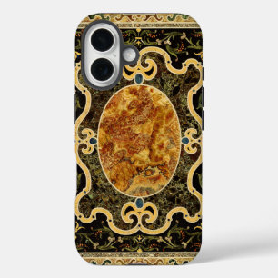 Coques iPhone 16 Antique Ornementale Italien Motif en pierre